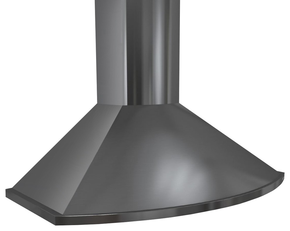 Zephyr 30" Europa Series Savona Wall Mount Hood in Black Stainless