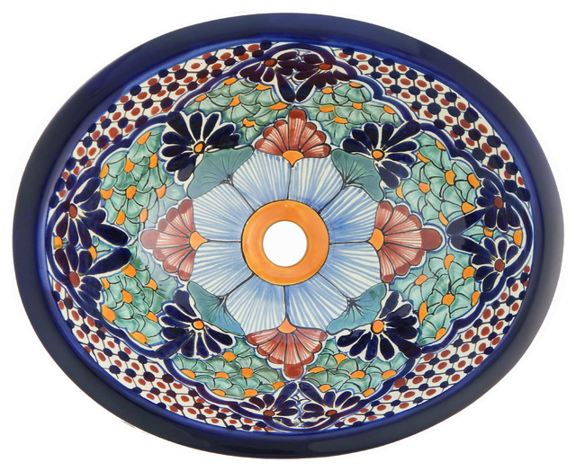 mexican painted bathroom sinks