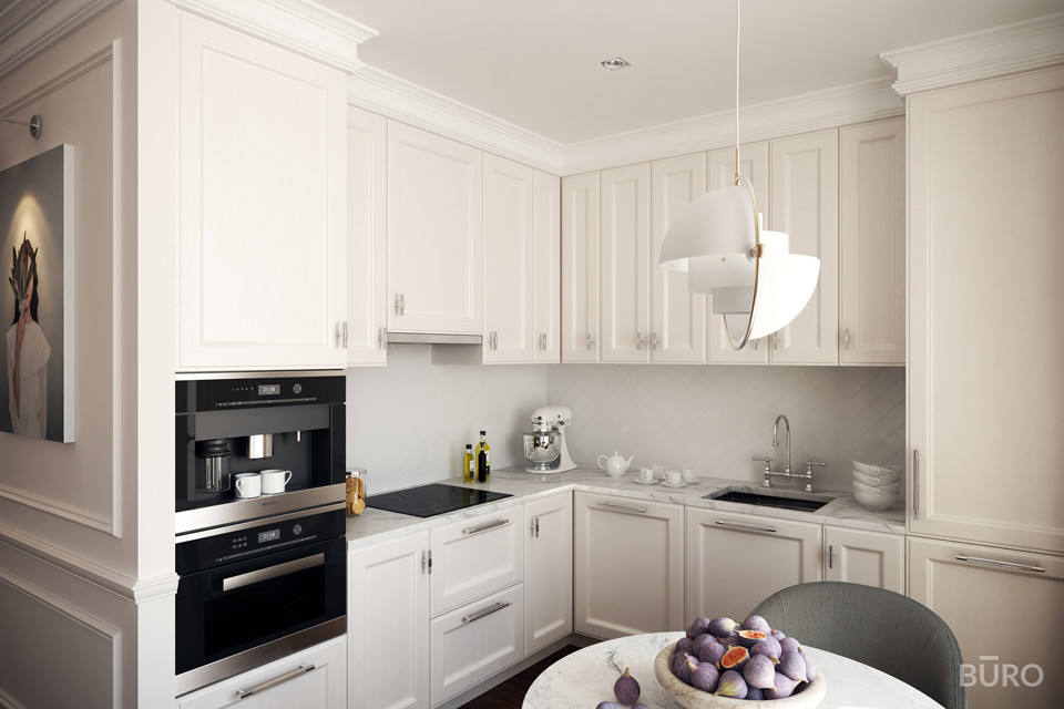 Строгий интерьер в стиле американская классика