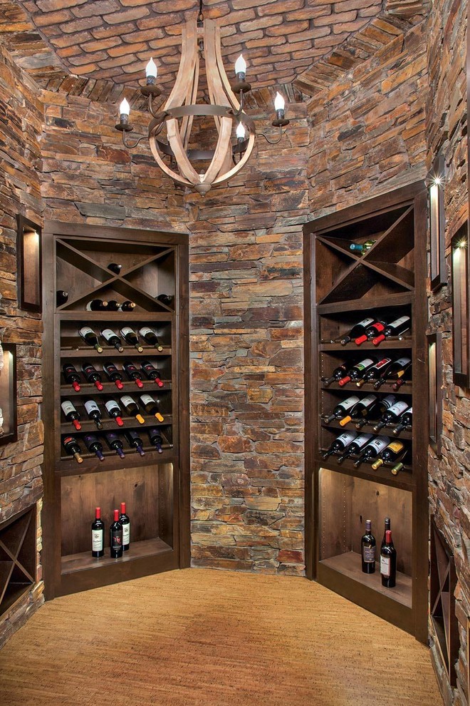 This is an example of a country wine cellar in Seattle.