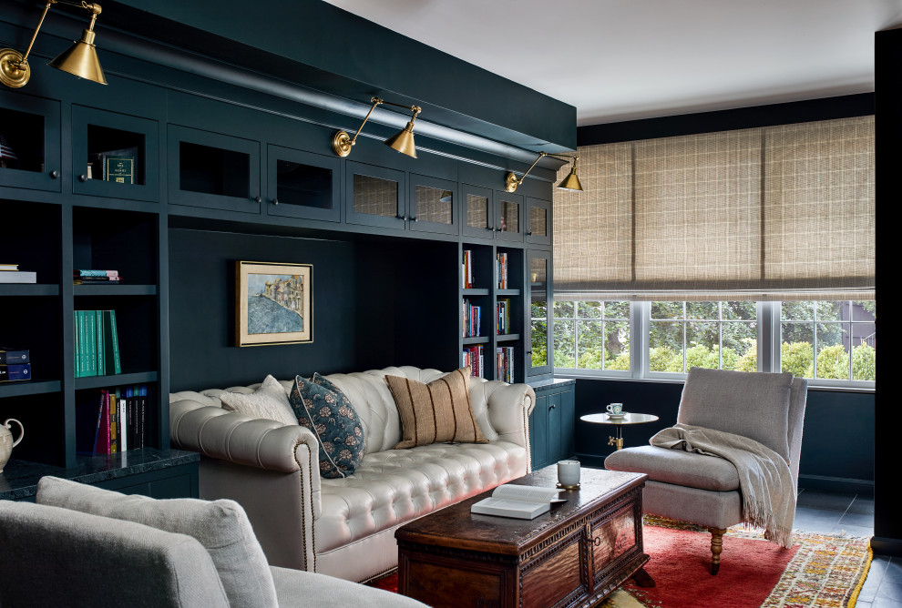 Inspiration for a transitional family room in DC Metro.
