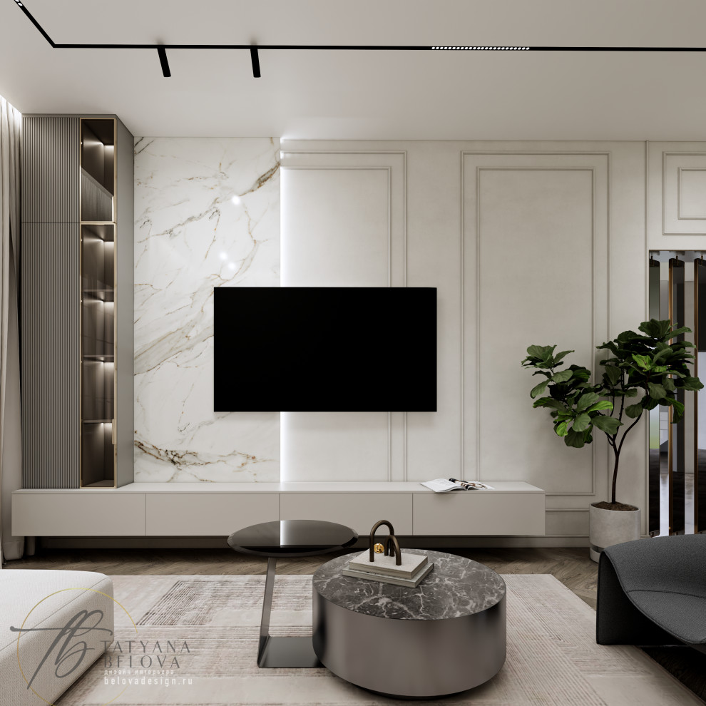 Современная классика в доме, 128 м2