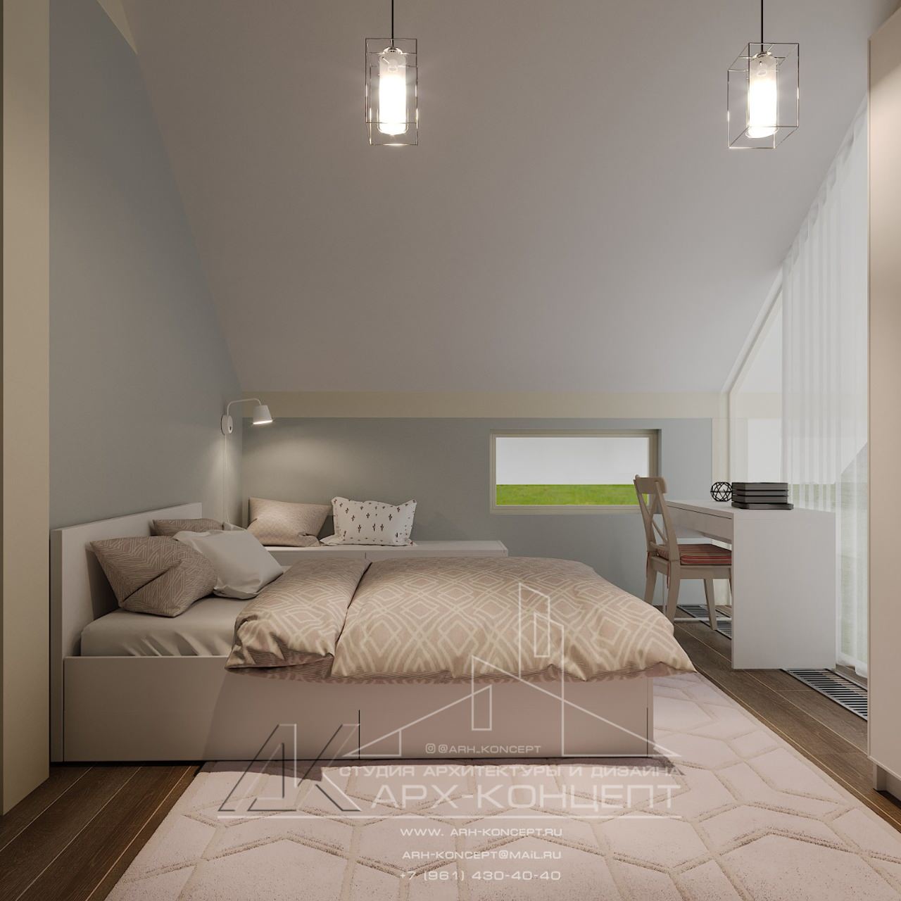 Дом- Фахверк, интерьеры в современном скандинавском стиле