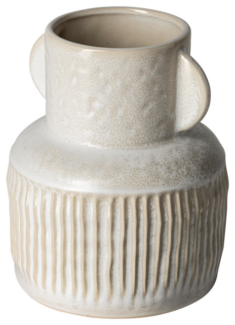 Judy Off-White Ceramic Vase, Small