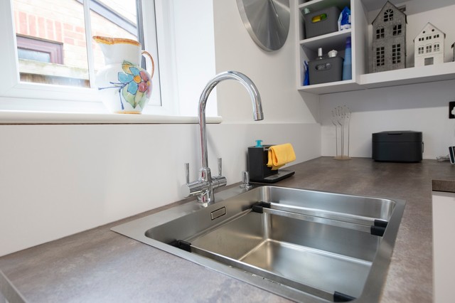Useful large capacity utility sink modern-tvaettstuga