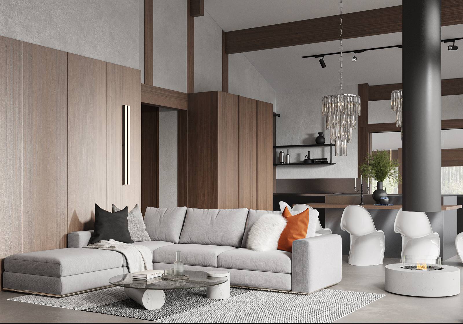 Кухня гостиная