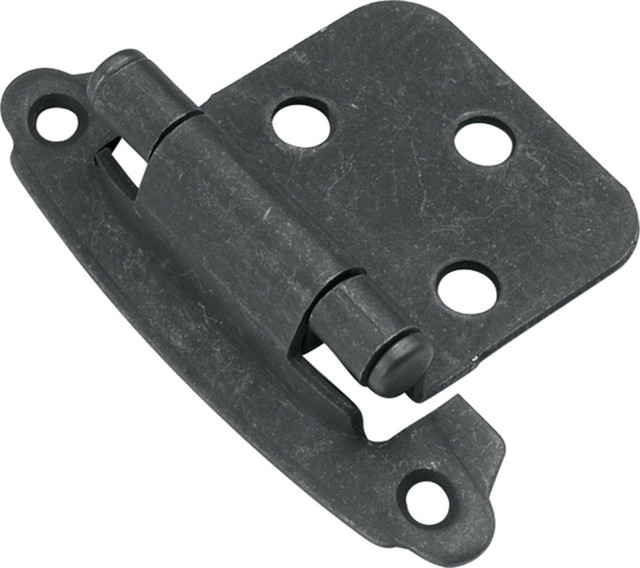 Belwith Hickory Antique Copper Surface Self-Closing Flush Hinge (2-Pack