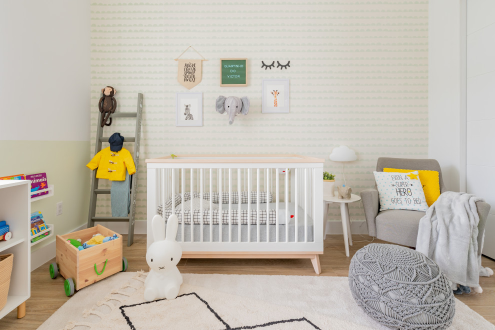 Idéer för att renovera ett skandinaviskt babyrum