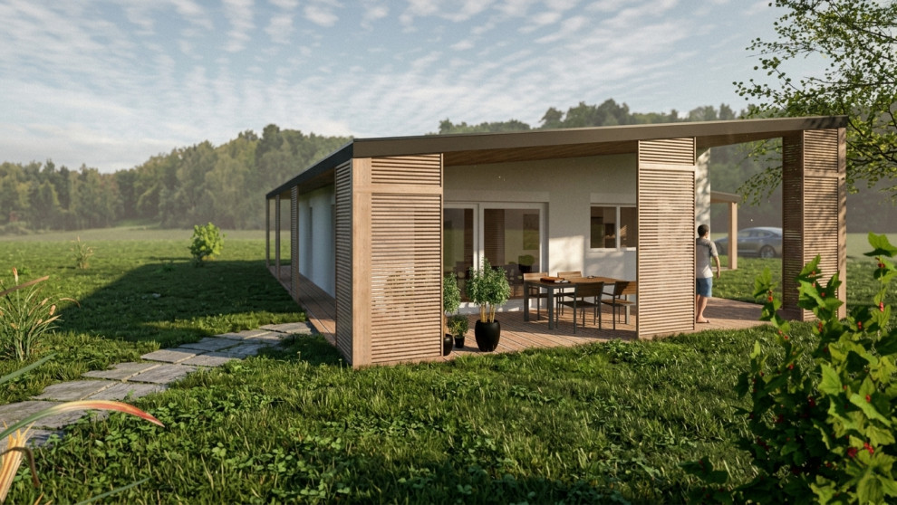 Construction de maison style moderne