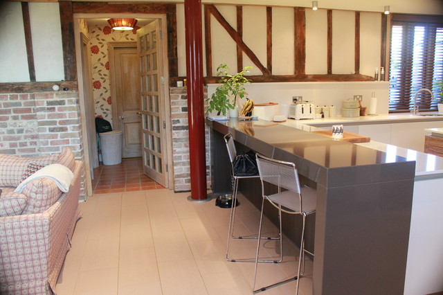 Barn Conversion kitchen eklektisk-koek