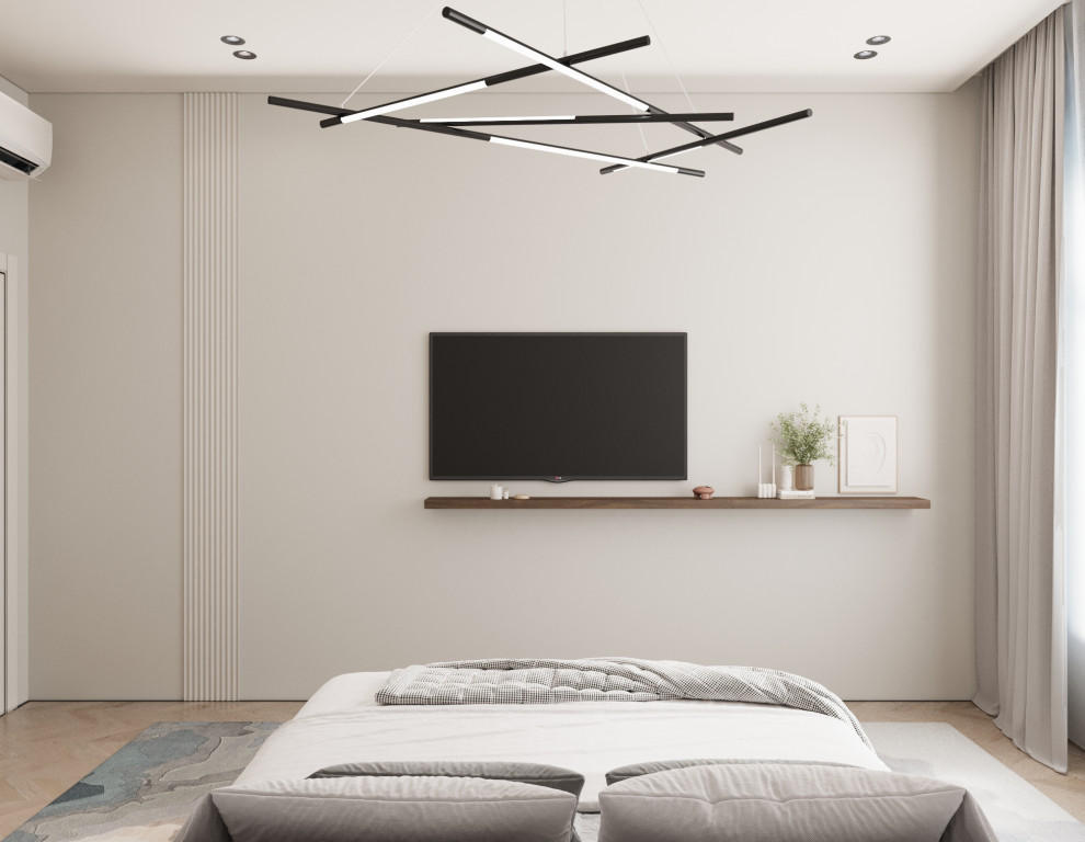 Современный минимализм спальня 2