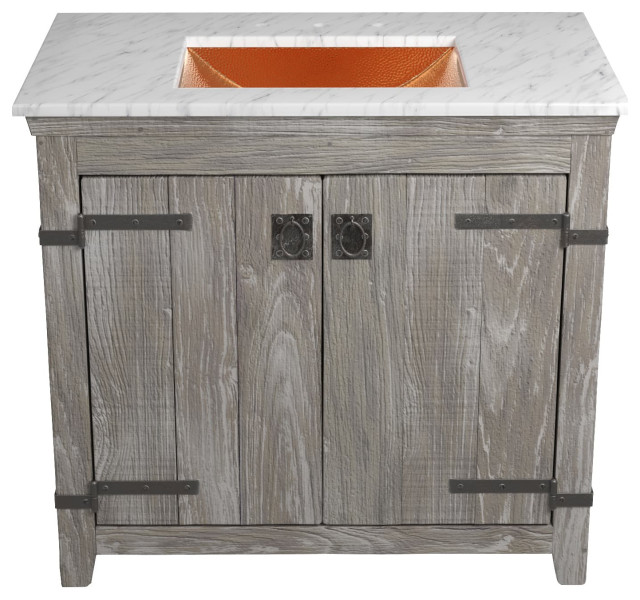 Native Trails Vnb Vnt Cps45 Plc 3 36 Vanity With Carrara Marble And