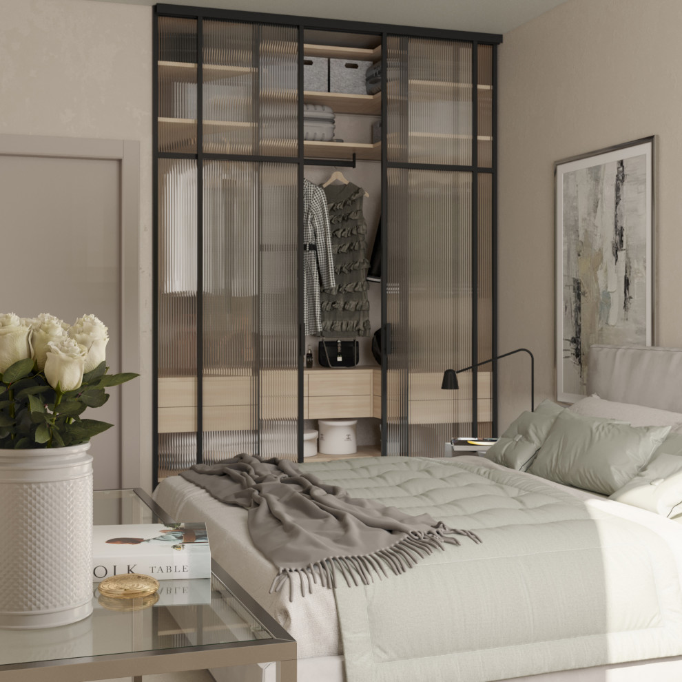 Спальня в тёплых тонах