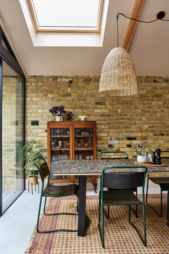 Design ideas for an eclectic dining room in London.