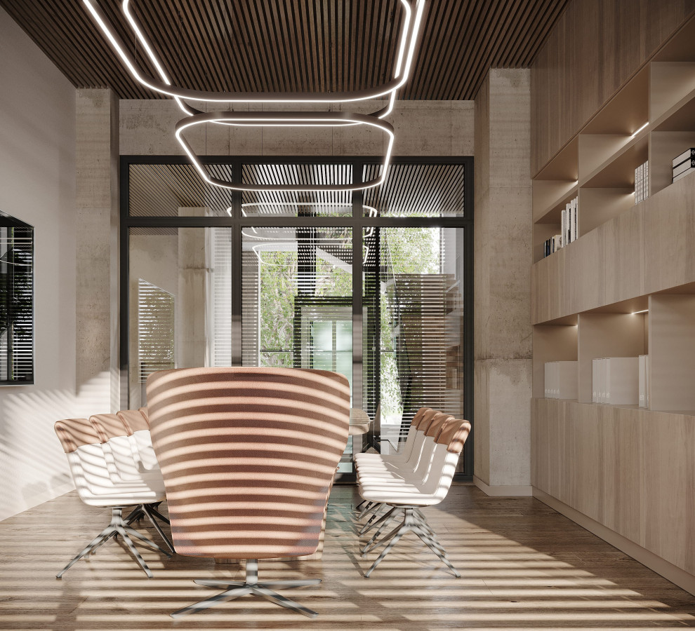 Modern Office in Brown