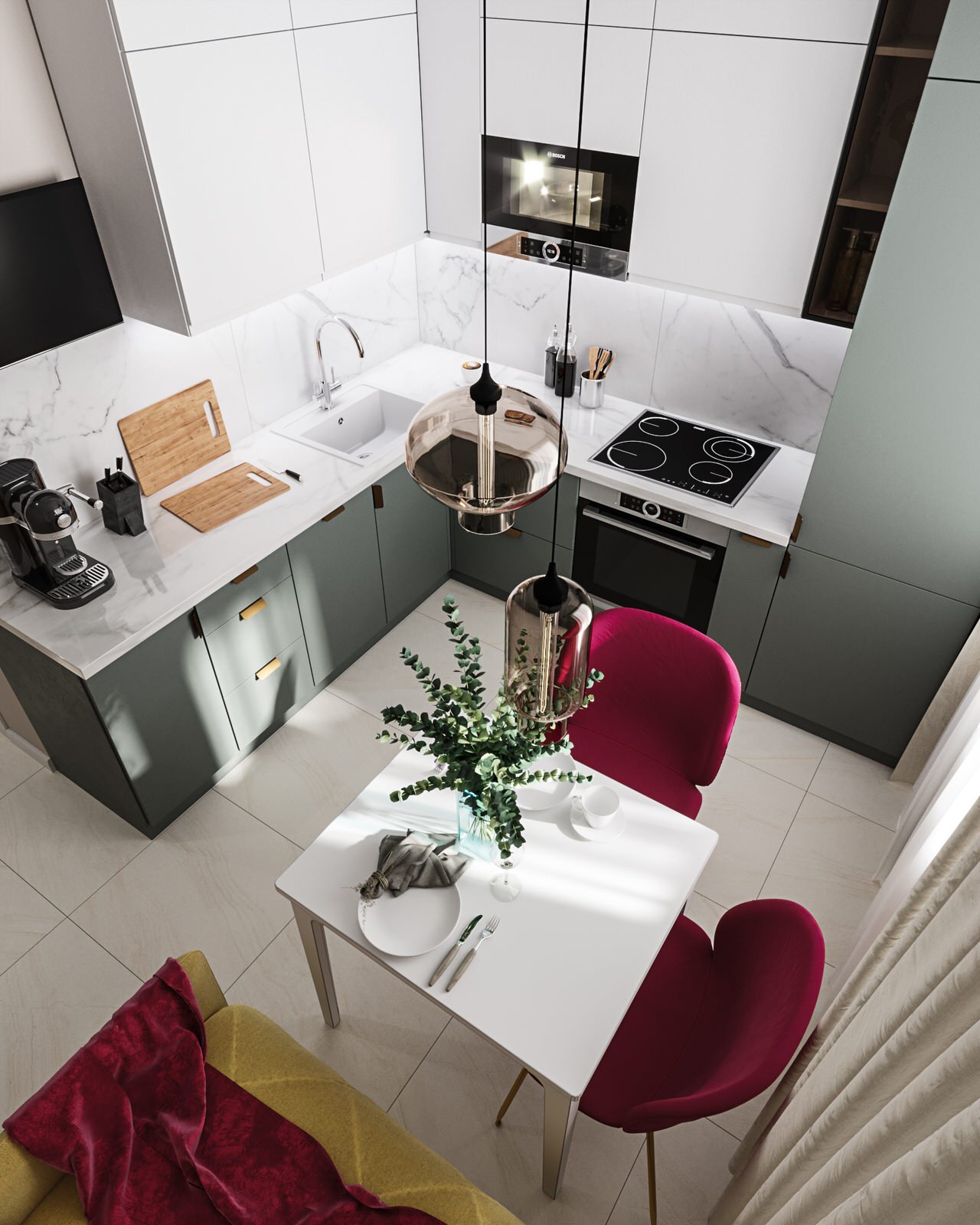 Проект однокомнатной квартиры 45,7 кв.м. в Москве