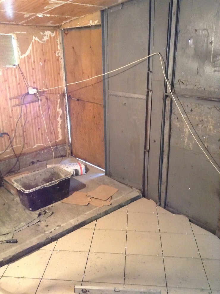 Отделочная работа по строительству небольшого магазина на частной территории.