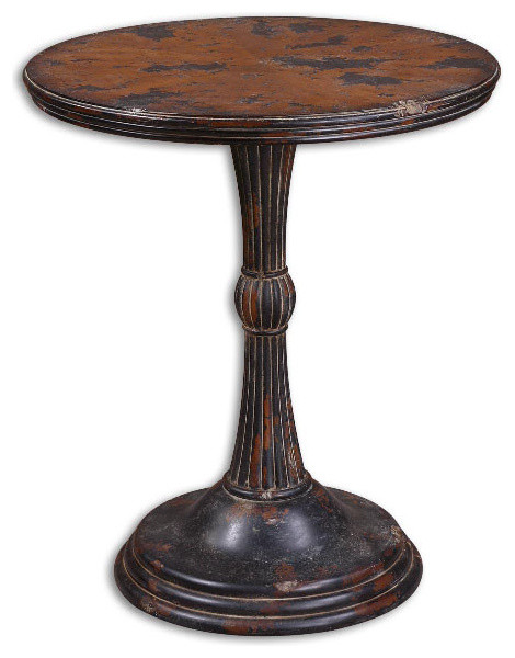 Natural Wood Breton Accent Table