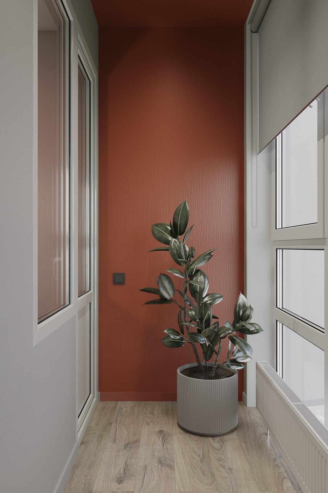 Проект квартиры для молодой семьи в Екатеринбурге. Спальня