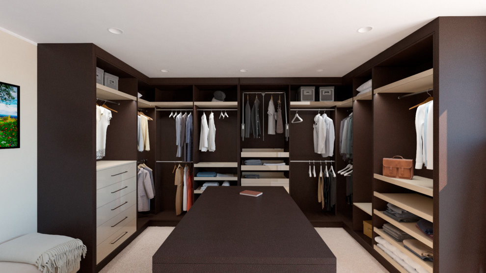 Gloss Walk-in dressing room in Dark Chocolate