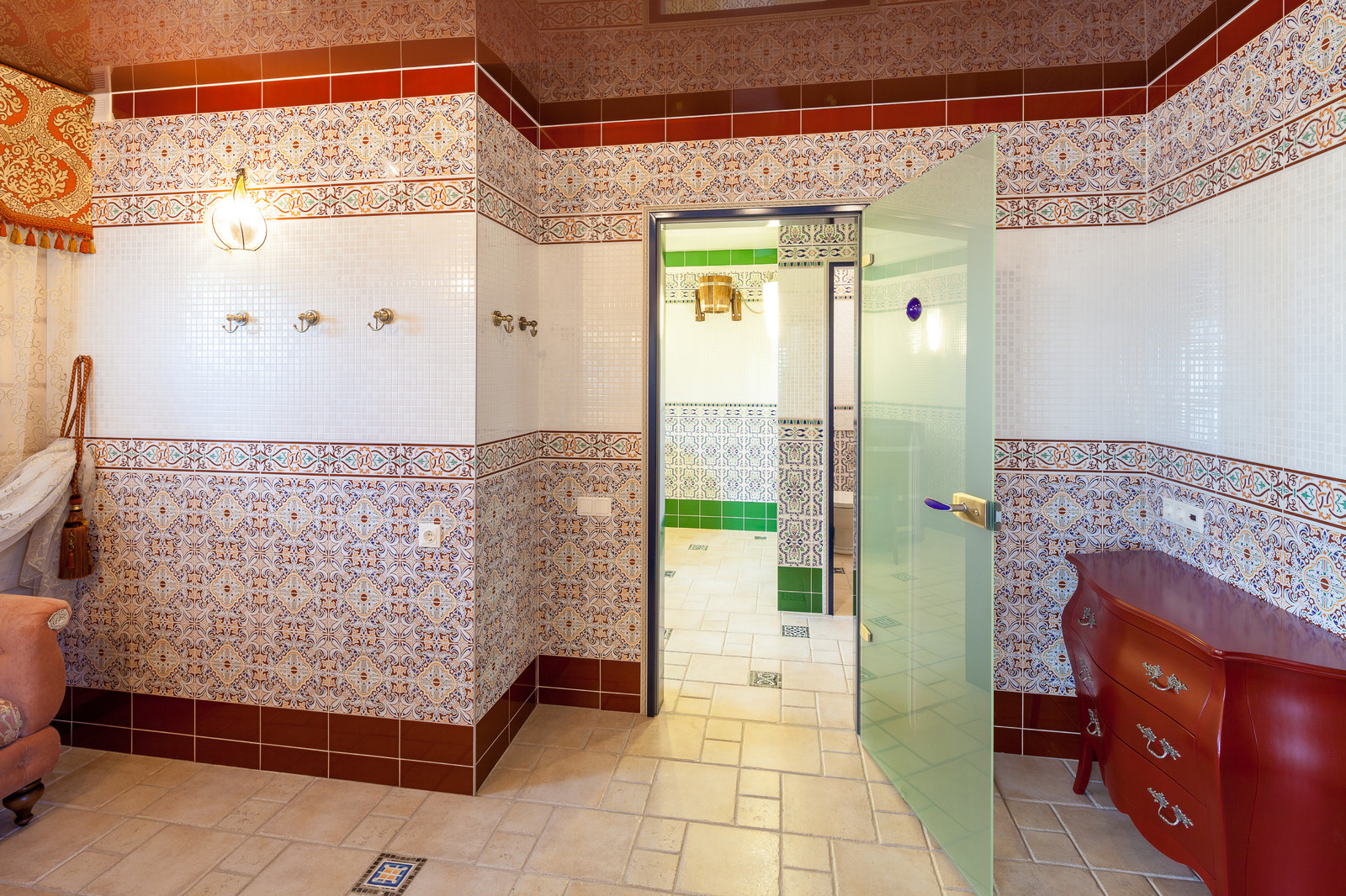 Интерьер гостевого дома с баней в Нижегородской области