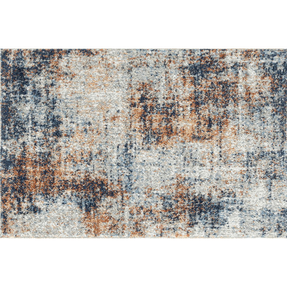 Tariq Contemporary Abstract Multi Indoor Scatter Mat Rug, 2'x3'