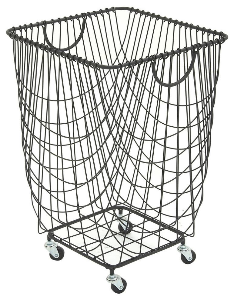 Metal Roll Hamper Basket, 16  x24