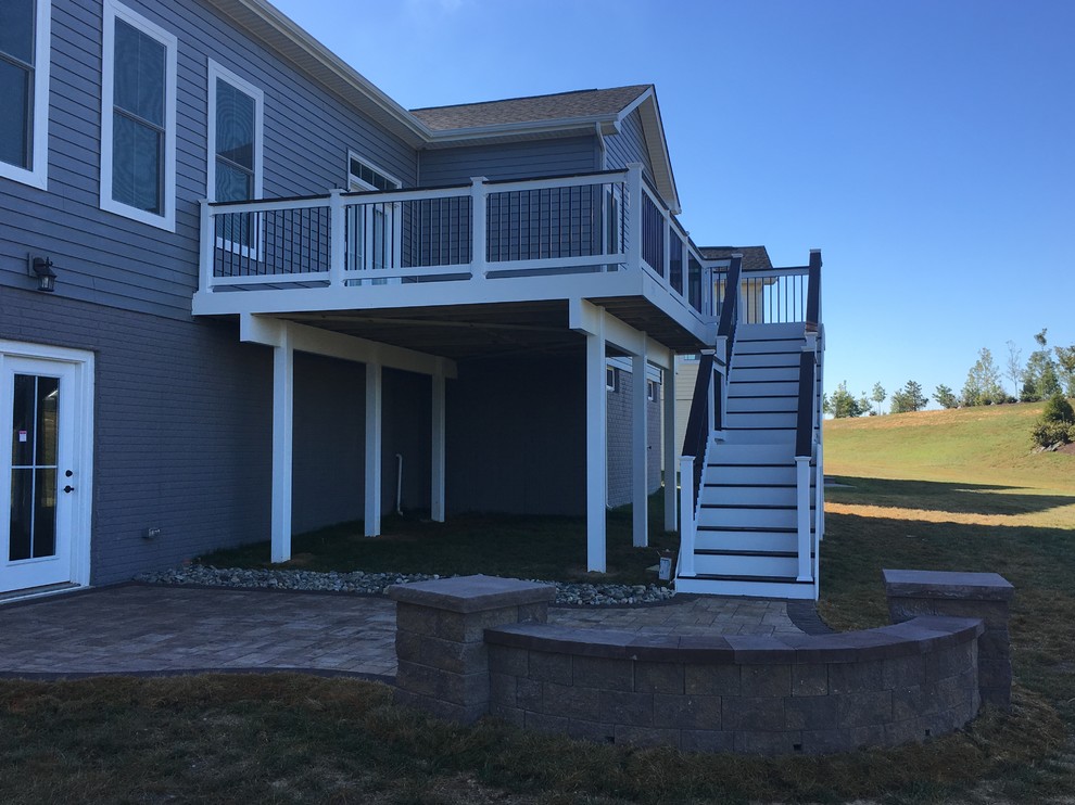 Example of a large backyard deck design in Baltimore
