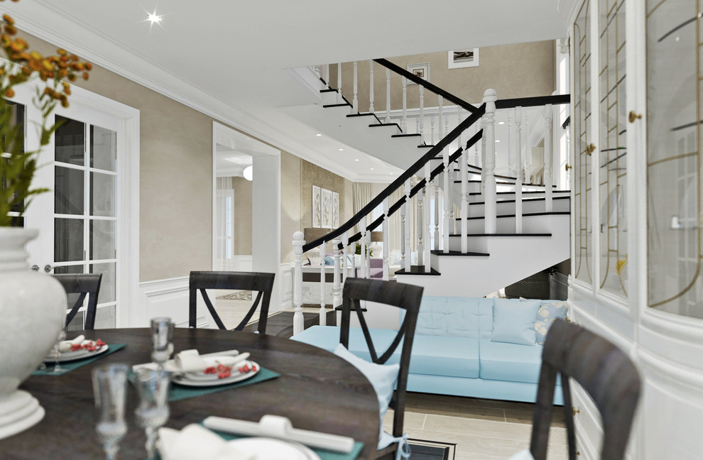 Гостиная и столовая в современном стиле