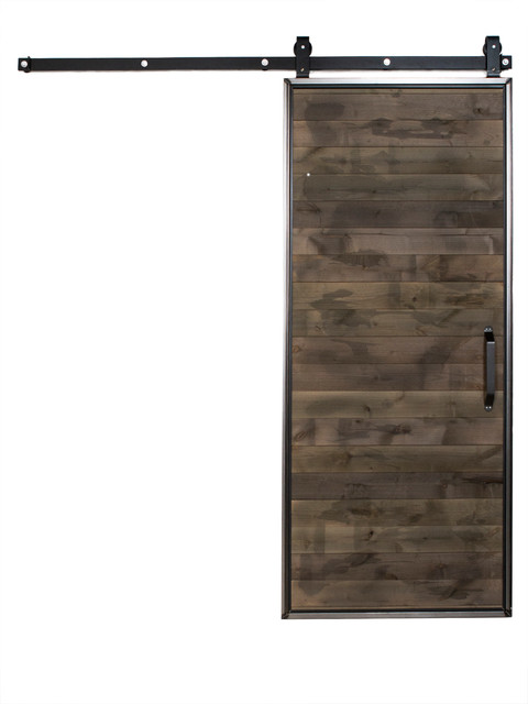36 X84 Mountain Modern Wood Barn Door With Sliding Hardware And