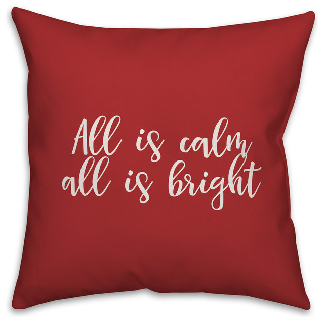 bright red throw pillows