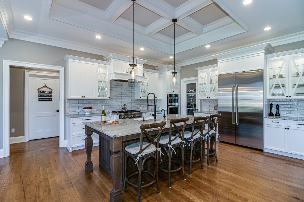 Photo of a large traditional kitchen in New York.