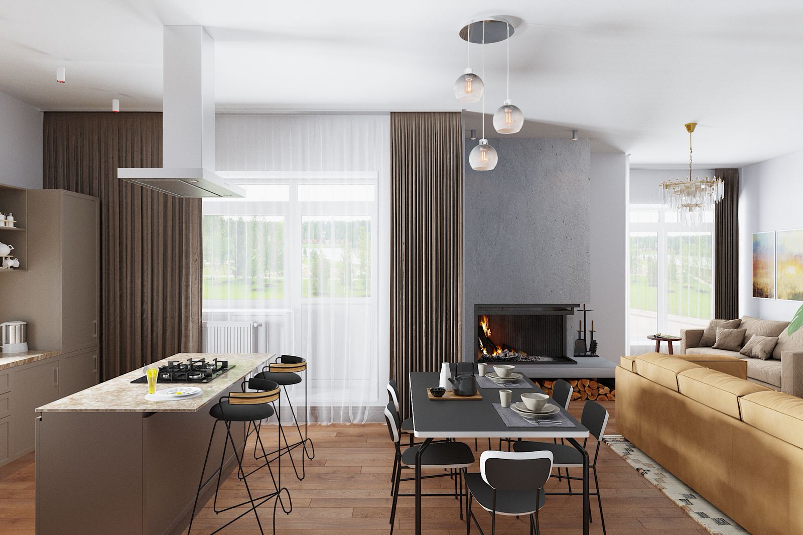 Виртуальный проект дом 300м2