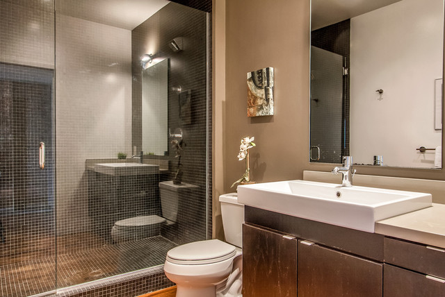 Arts District Loft industrial-bathroom