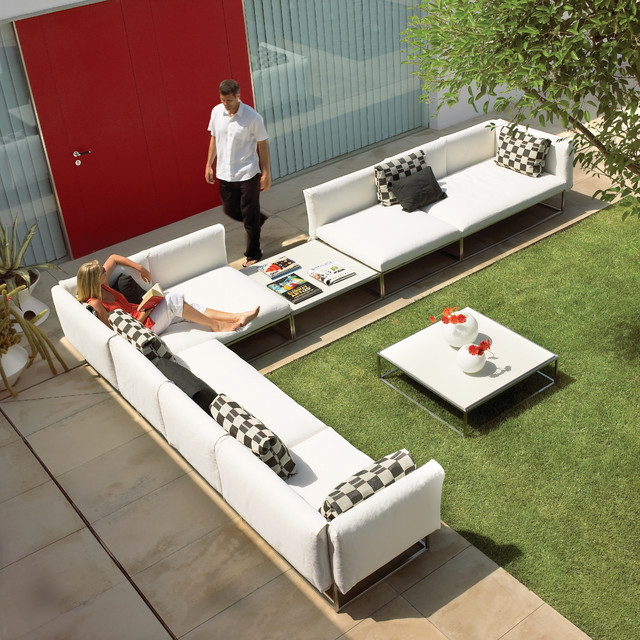 Gloster Cloud Sectional Set Contemporary Patio Los Angeles by