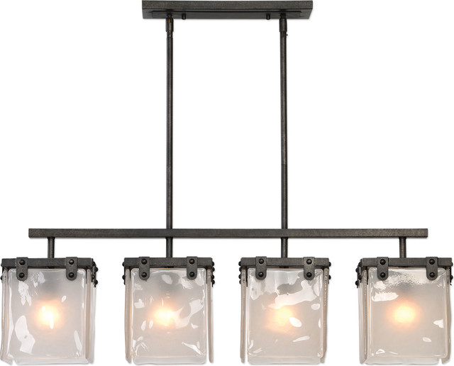 Uttermost Brattleboro Industrial 4 Light Island Pendant Uttermost Brattleboro Industrial 4 Light Island Pendant Kitchen Lighting By Better Living