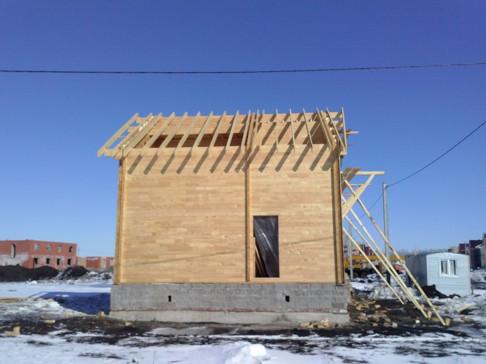 Теплый дом.Клееный брус