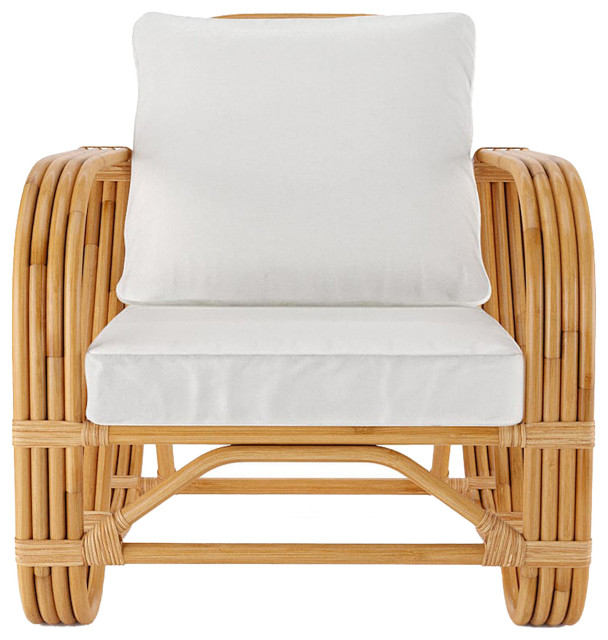 Large Elegant Rattan Sofa Chair With Distinctive Design - Tropical ...