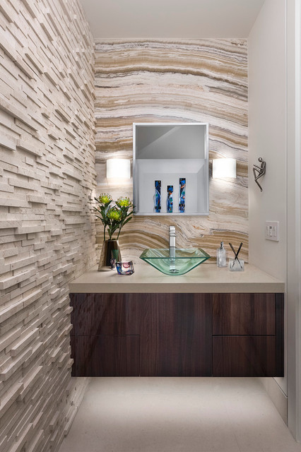 New Construction, On the Lake, Westlake Village, CA contemporary-powder-room