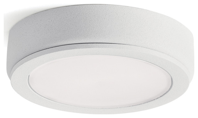 6D 24V LED Disc 3000K in Textured White - Transitional - Undercabinet ...