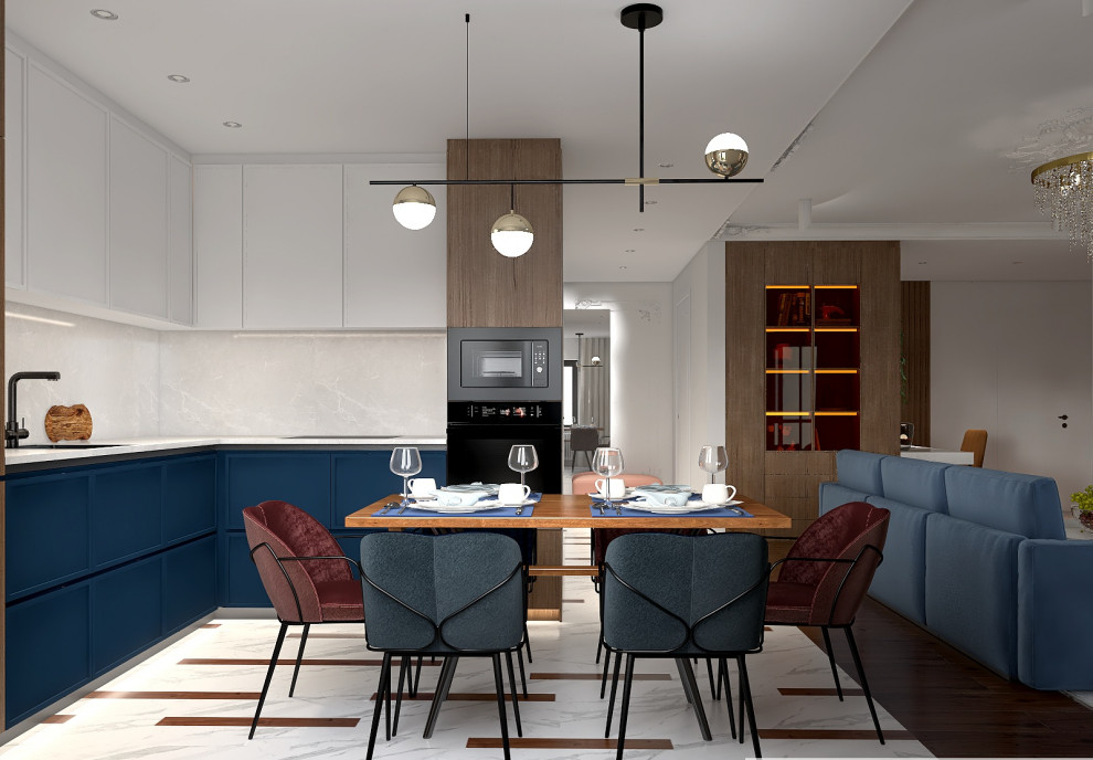 Дизайн интерьера в трехкомнатной квартире в Красногорске для семьи с двумя детьм