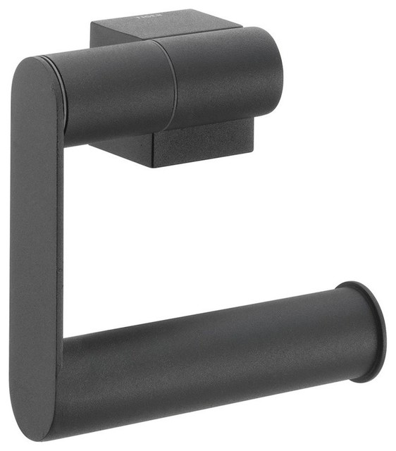 Nomad Toilet Roll Holder, Black, No Cover