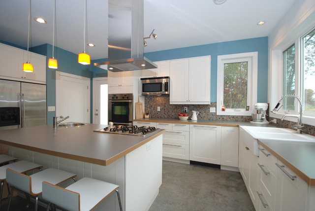 Bright Modern Kitchen contemporary-kitchen