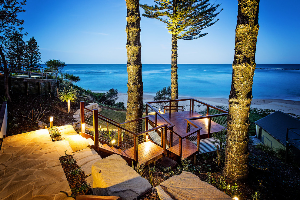 Landscape Lighting Beach Style Landscape Central Coast by D