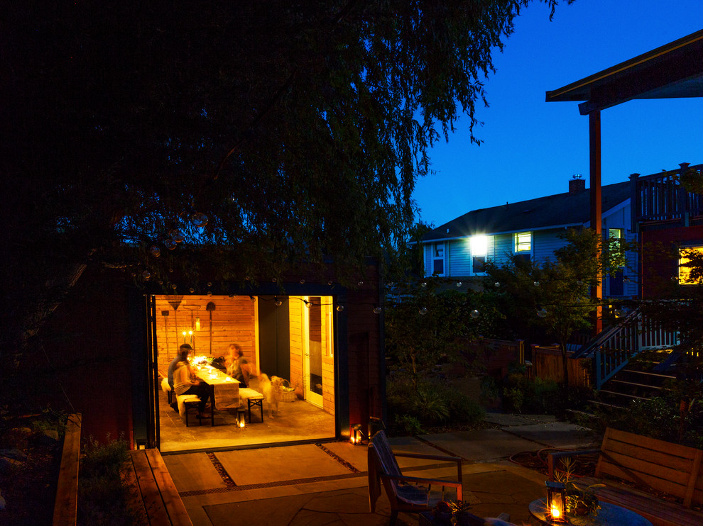 Eclectic home design photo in Seattle