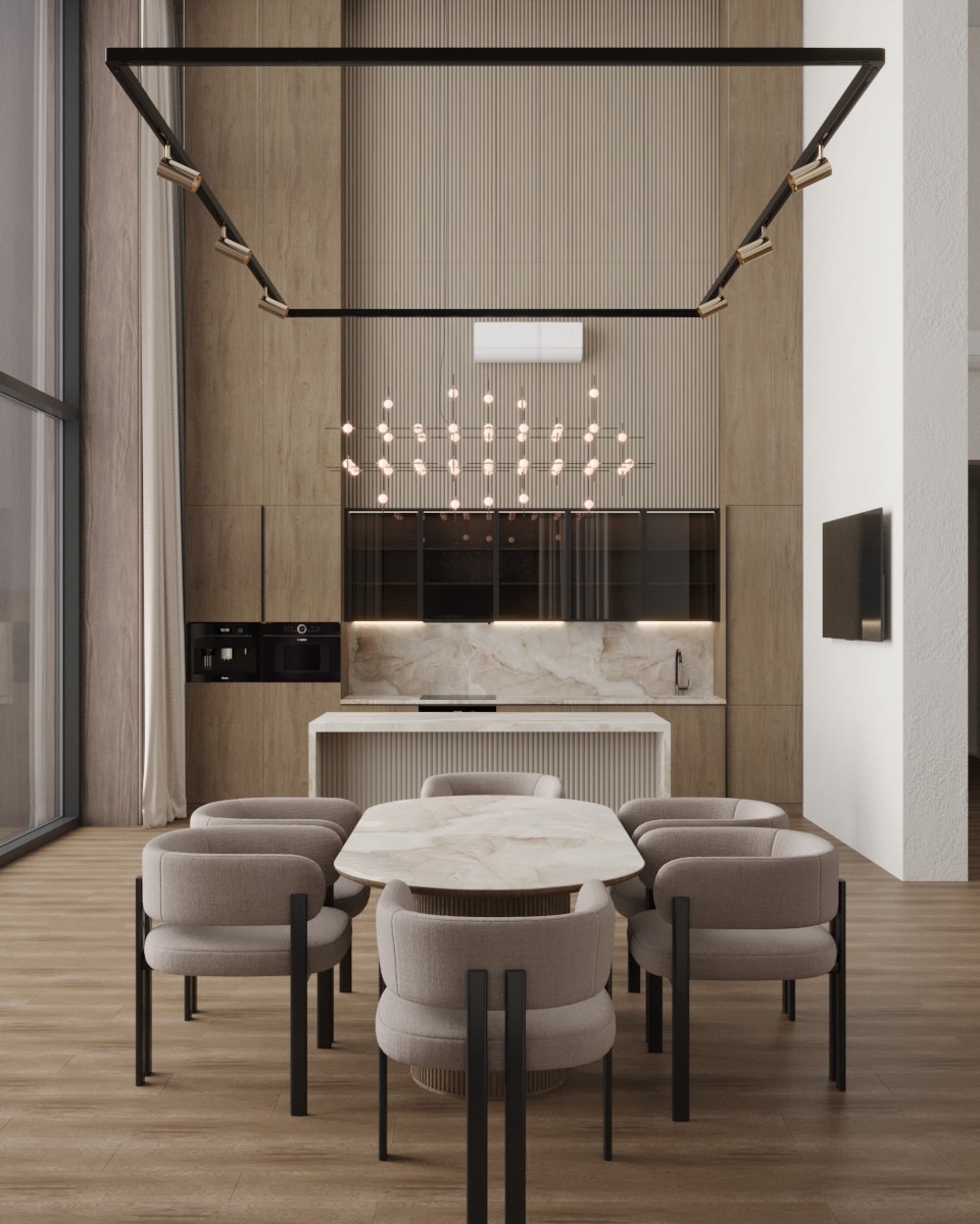 Дом ДНТ "Удача". Кухня-столовая