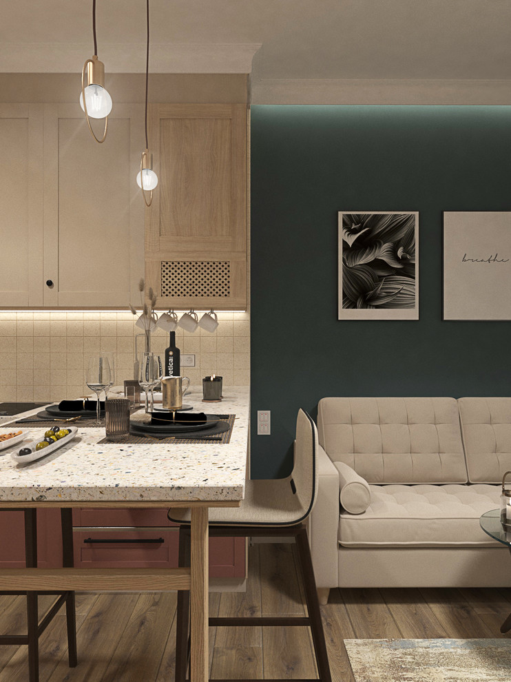 Кухня-гостиная в однокомнатной квартире