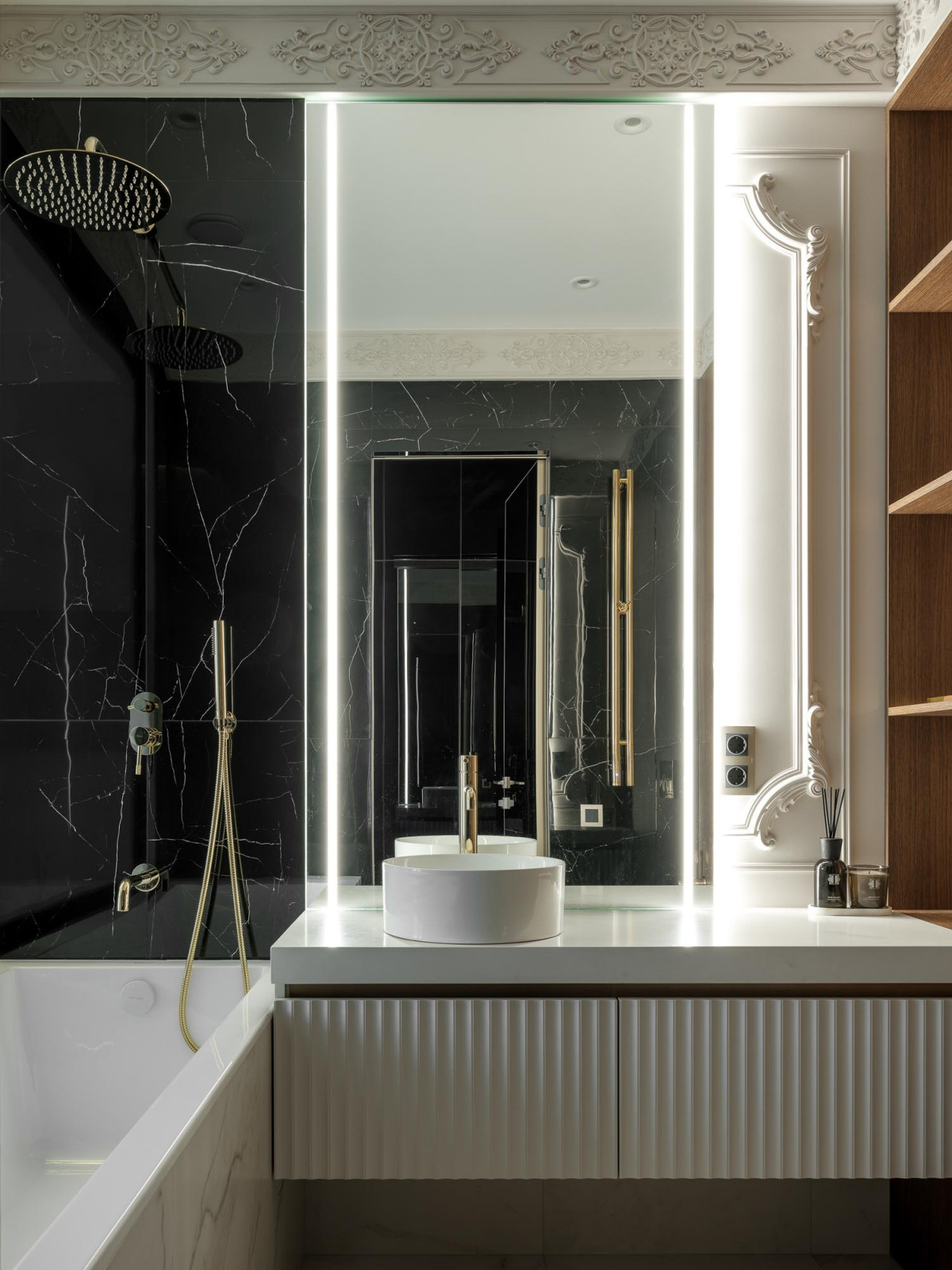 Дизайн проект квартиры 95 м2  ЖК "  Richmond Residence ".Мастер спальная