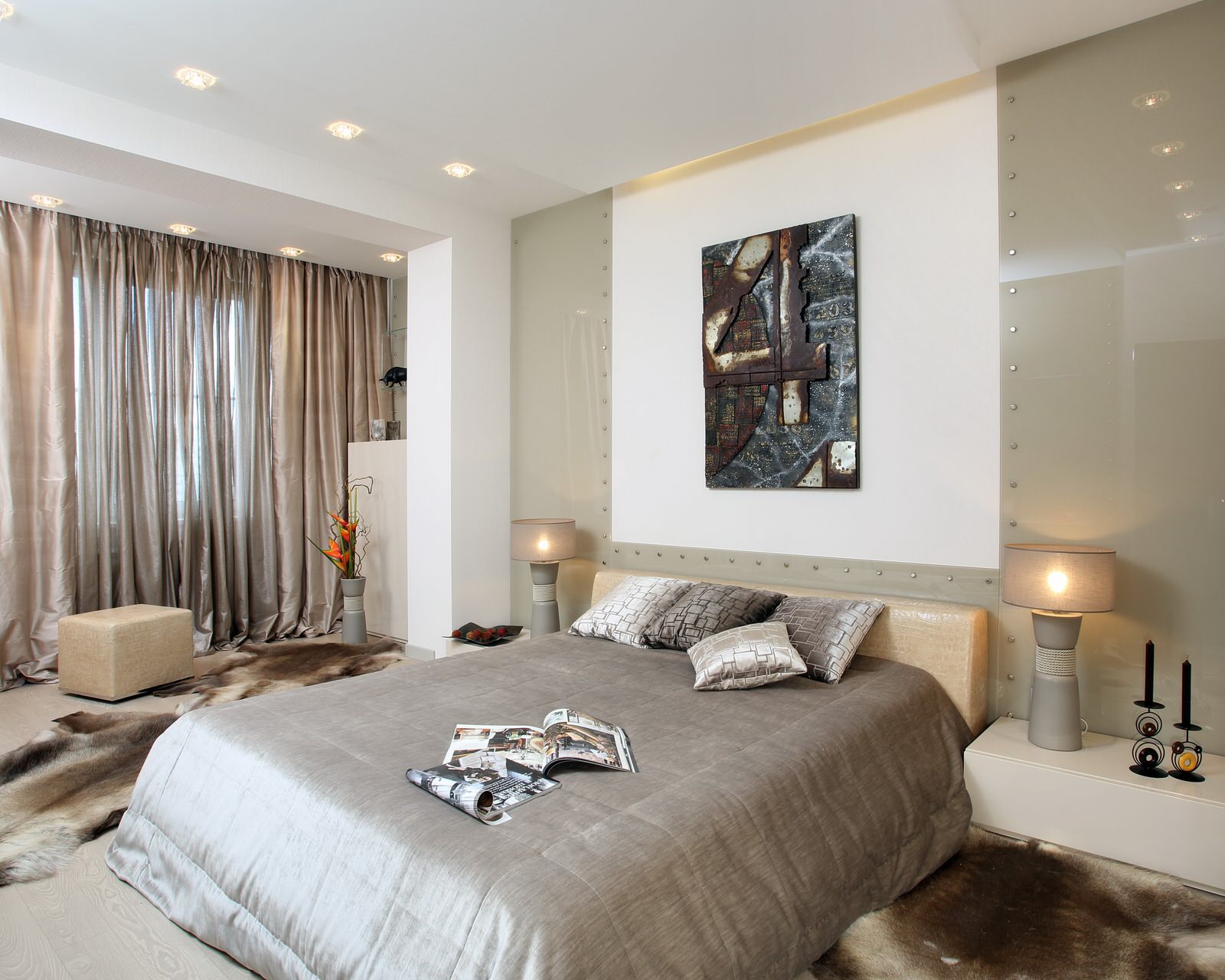 Интерьер квартиры в стиле минимализм с особенным цветовым решением