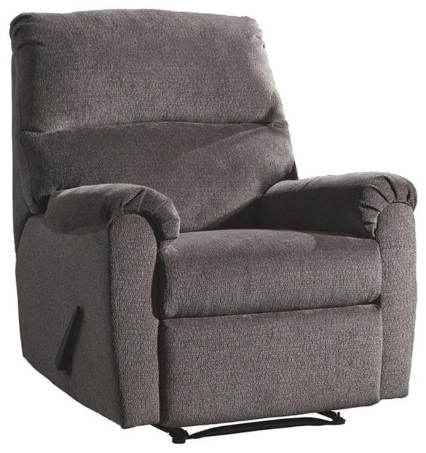 Signature Design by Ashley Nerviano Zero Wall Recliner in Mocha